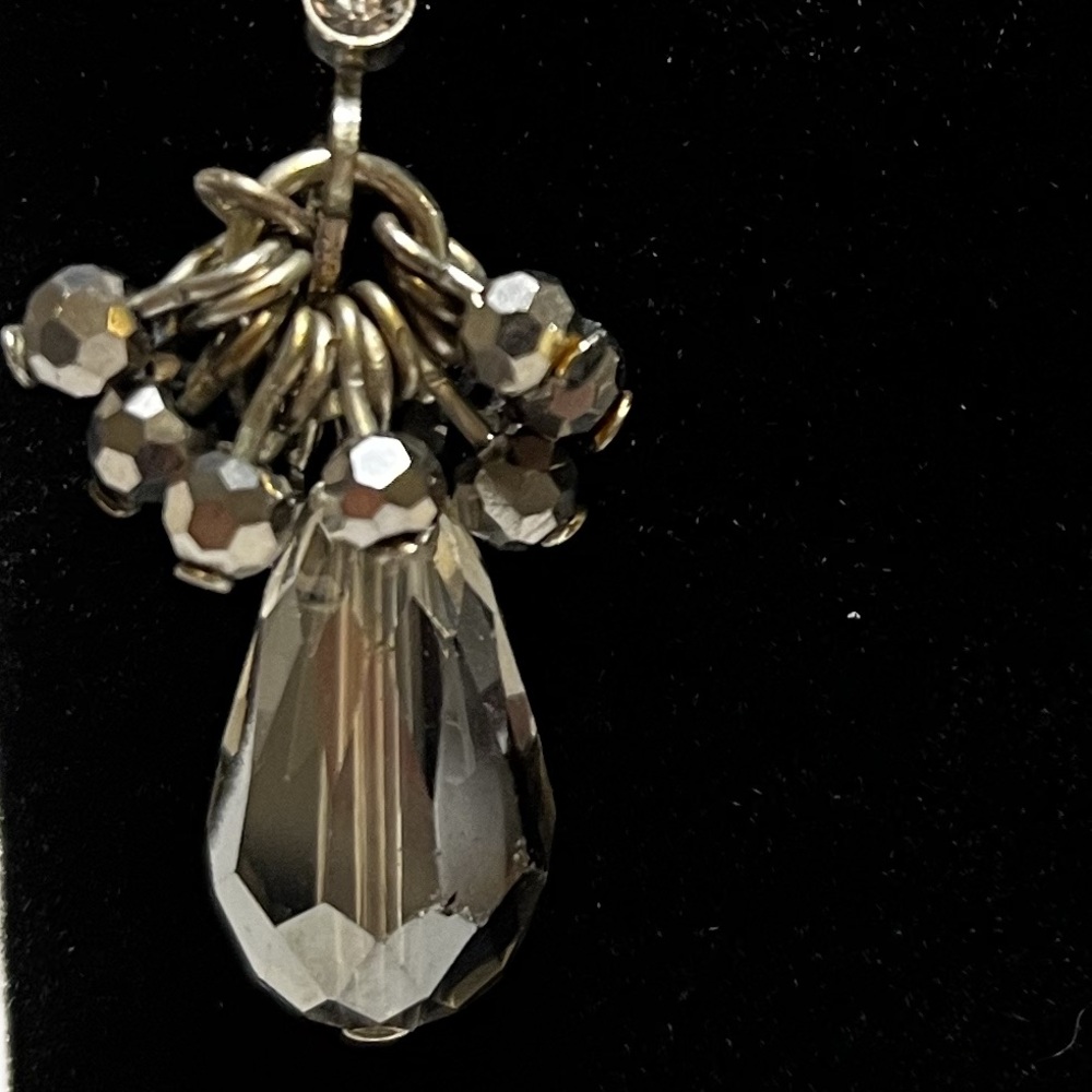 Simply Vera Vera Wang Silver Crystal Cluster Earrings - Picture 6 of 10